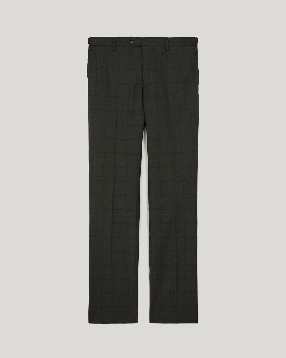 Windowpane Check Tailored Pant, Charcoal, hi-res